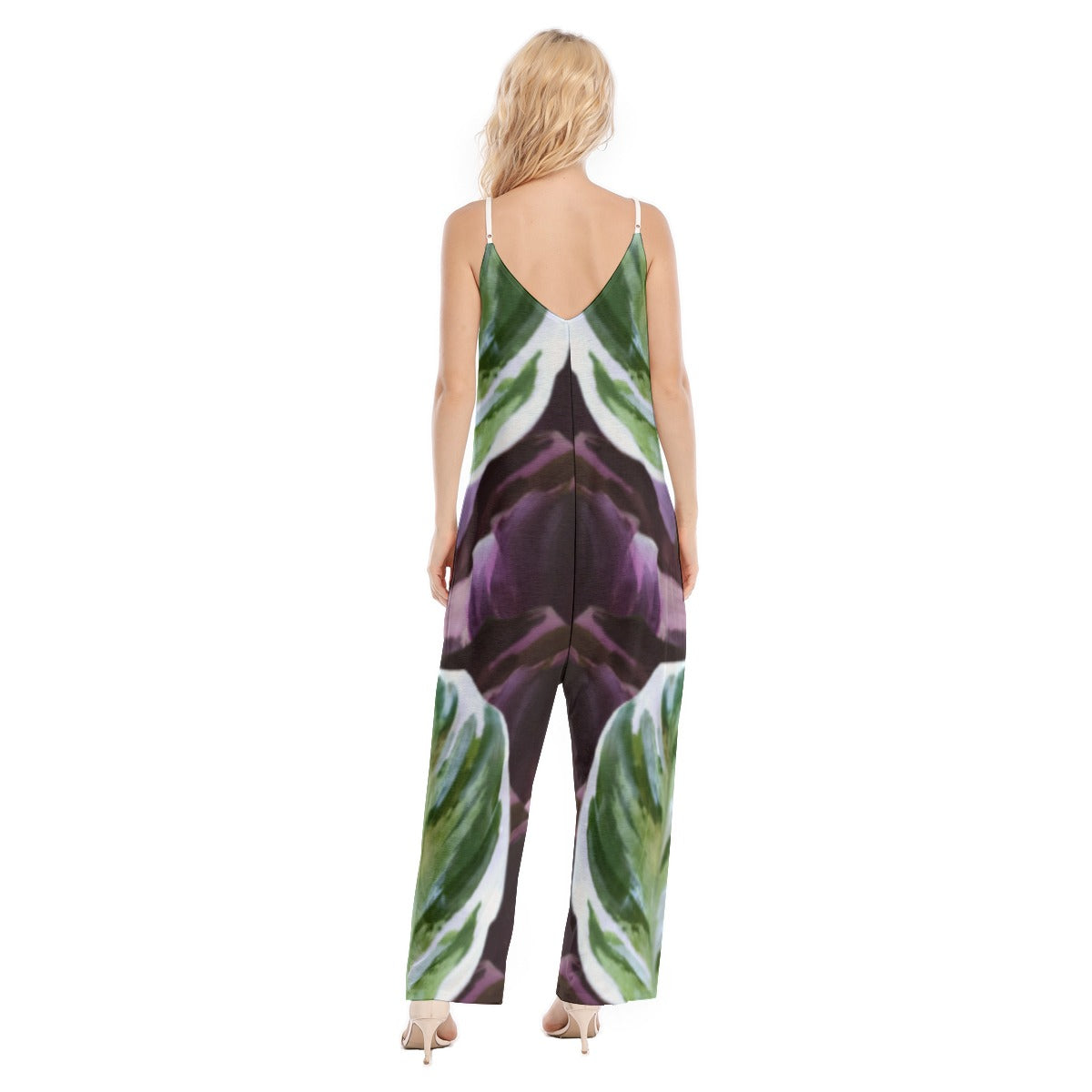 White Fusion Calathea Cami Jumpsuit