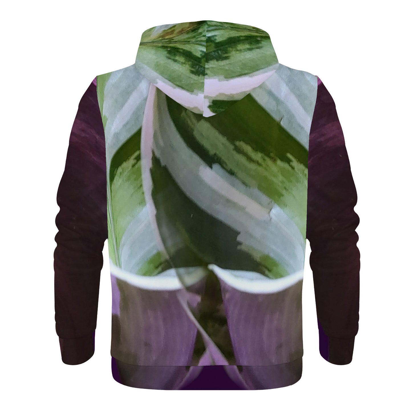 White Fusion Calathea Zip Hoodie