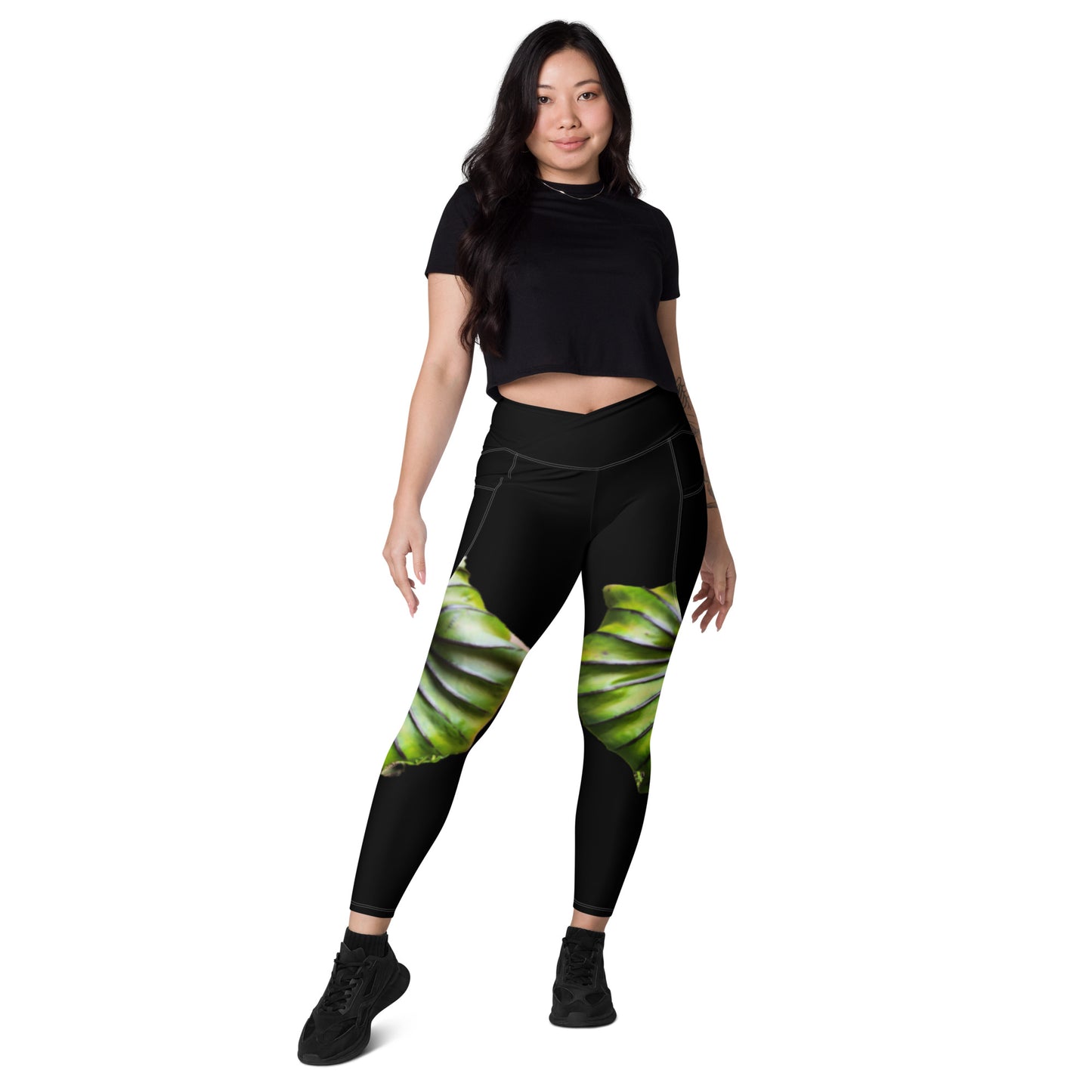 Pharaoh's Mask Crossover leggings with pockets