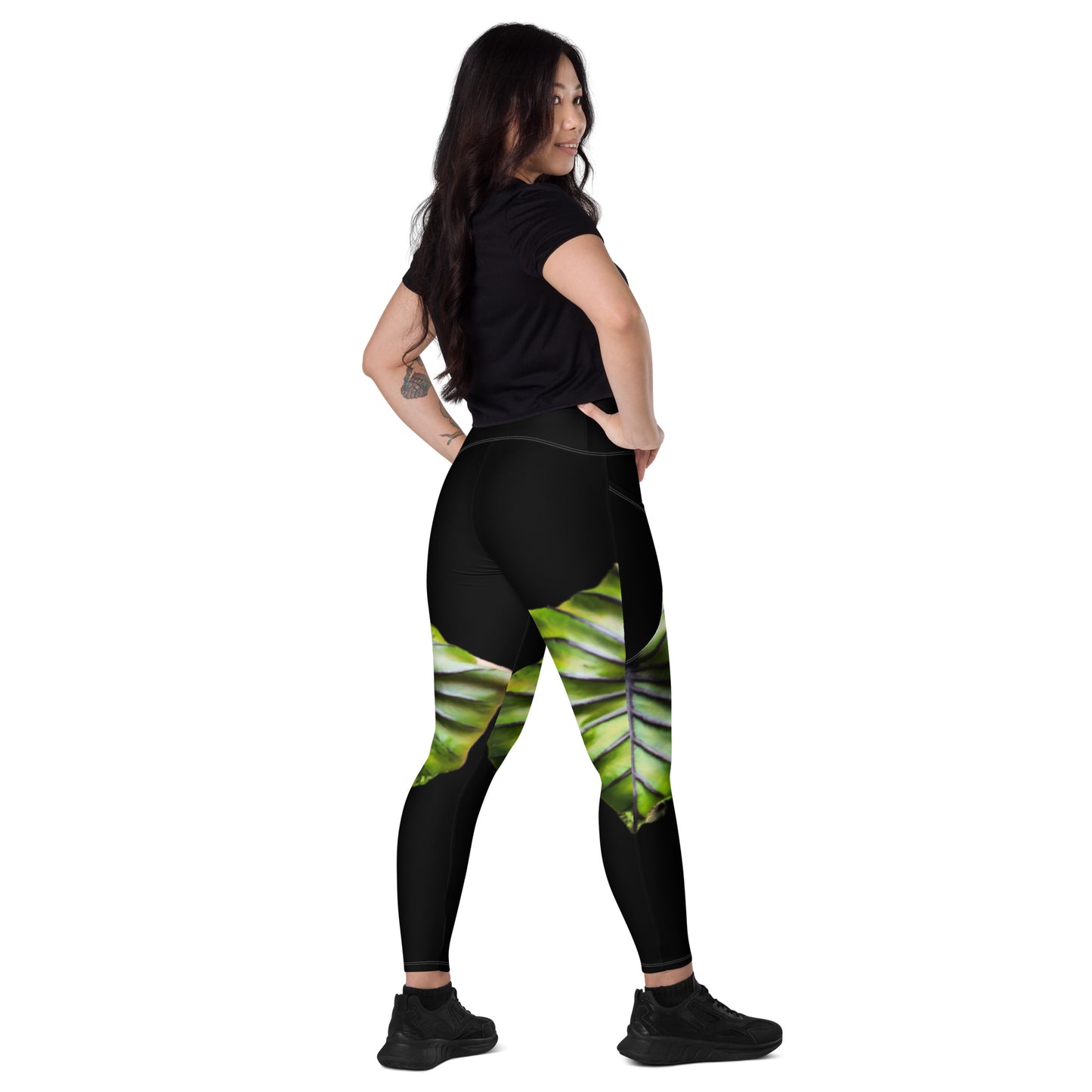 Pharaoh's Mask Crossover leggings with pockets