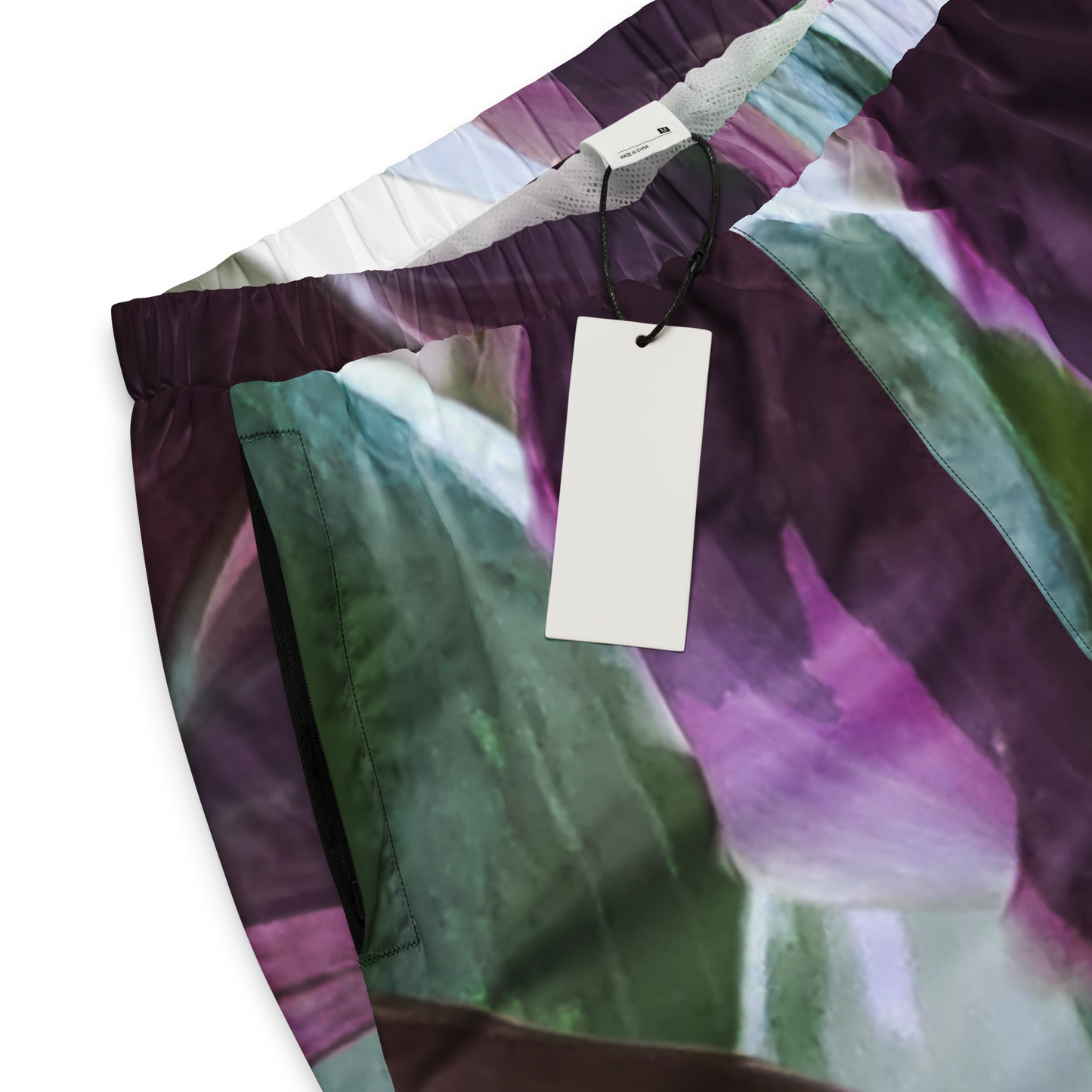 White Fusion Calathea Unisex track pants